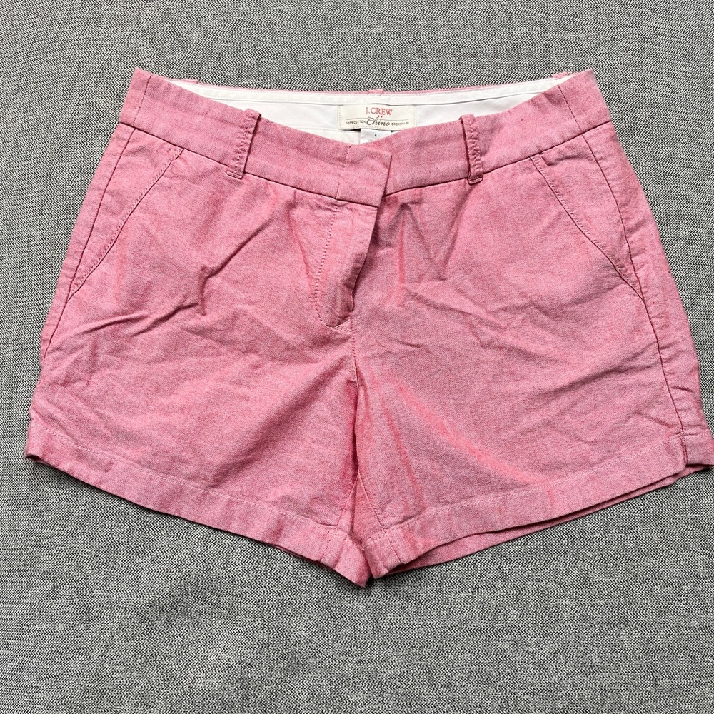 JCrew women’s shorts size 6 pink chino style